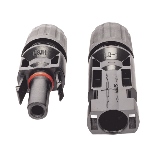 Conector MC4 macho y hembra