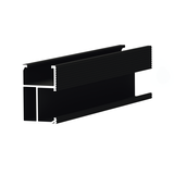 Riel solar EPCOM SR8 negro anodizado de 2700 mm para montaje fotovoltaico