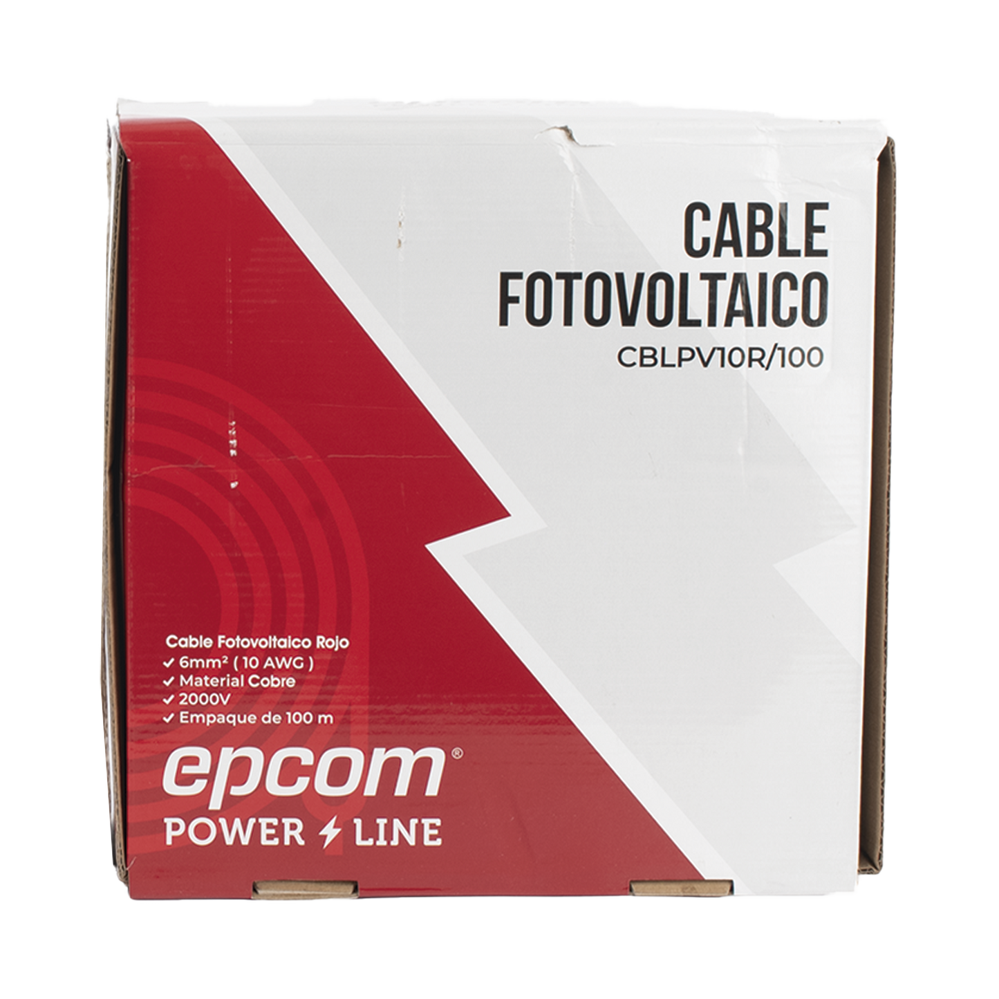 Kit de cable solar rojo y negro 10 AWG 100 m