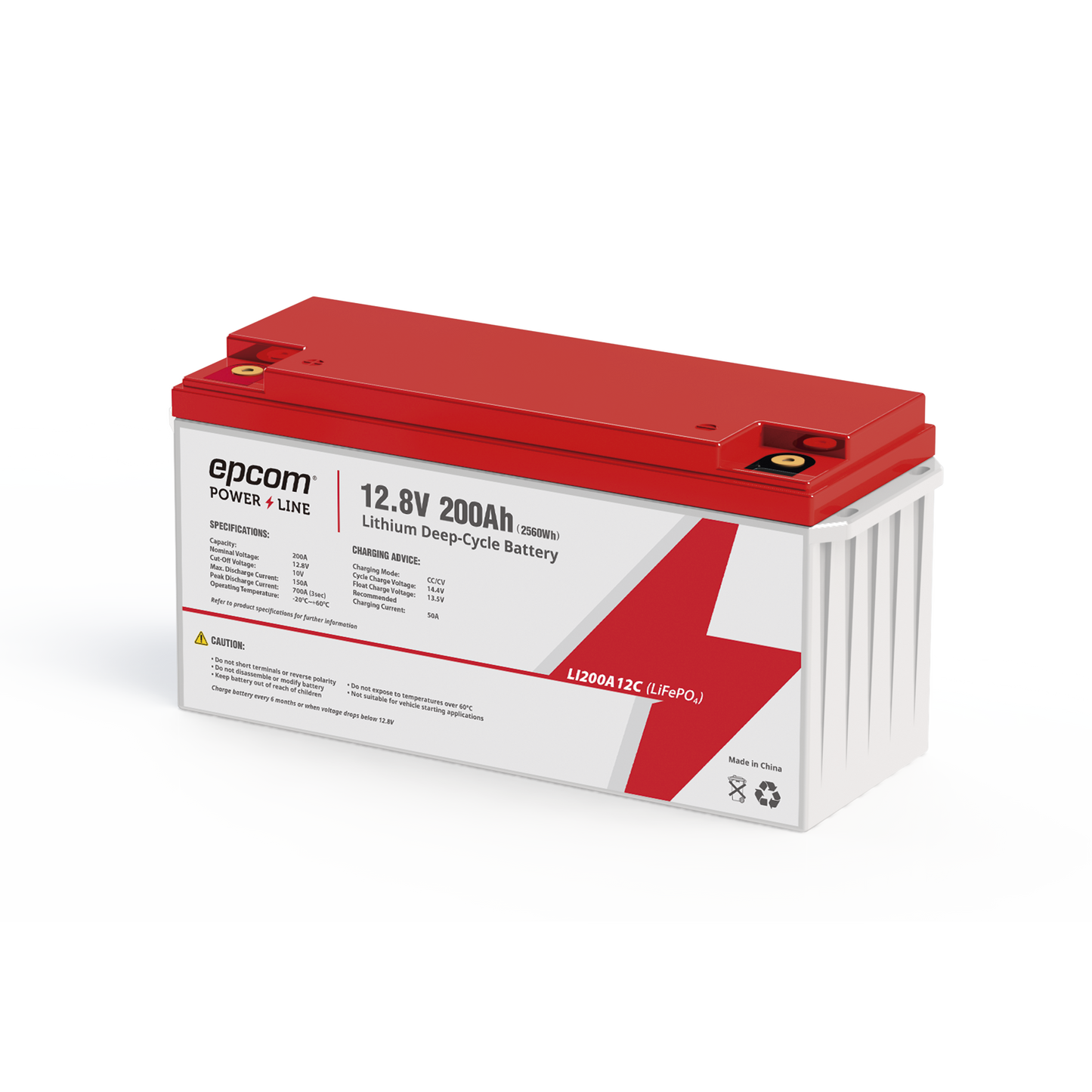 Batería de litio EPCOM Powerline 12.8V 200Ah
