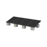Kit de montaje solar EPCOM VEKTOR8R para 4 módulos, riel 8 de 5400 mm y ajuste 20° a 45°