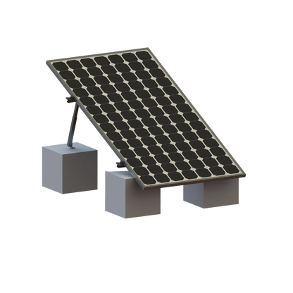 Montaje solar ajustable para 1 panel