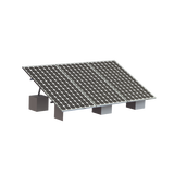 Montaje solar EPCOM VEKTOR8R3M para 3 módulos, riel 8 de 4050 mm y ajuste 20° a 45°
